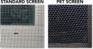 Pet Screen vs Standard Screen